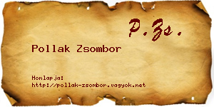 Pollak Zsombor névjegykártya